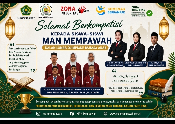Siswa MAN Mempawah Ikuti Olimpiade Bahasa Arab Tingkat Kabupaten