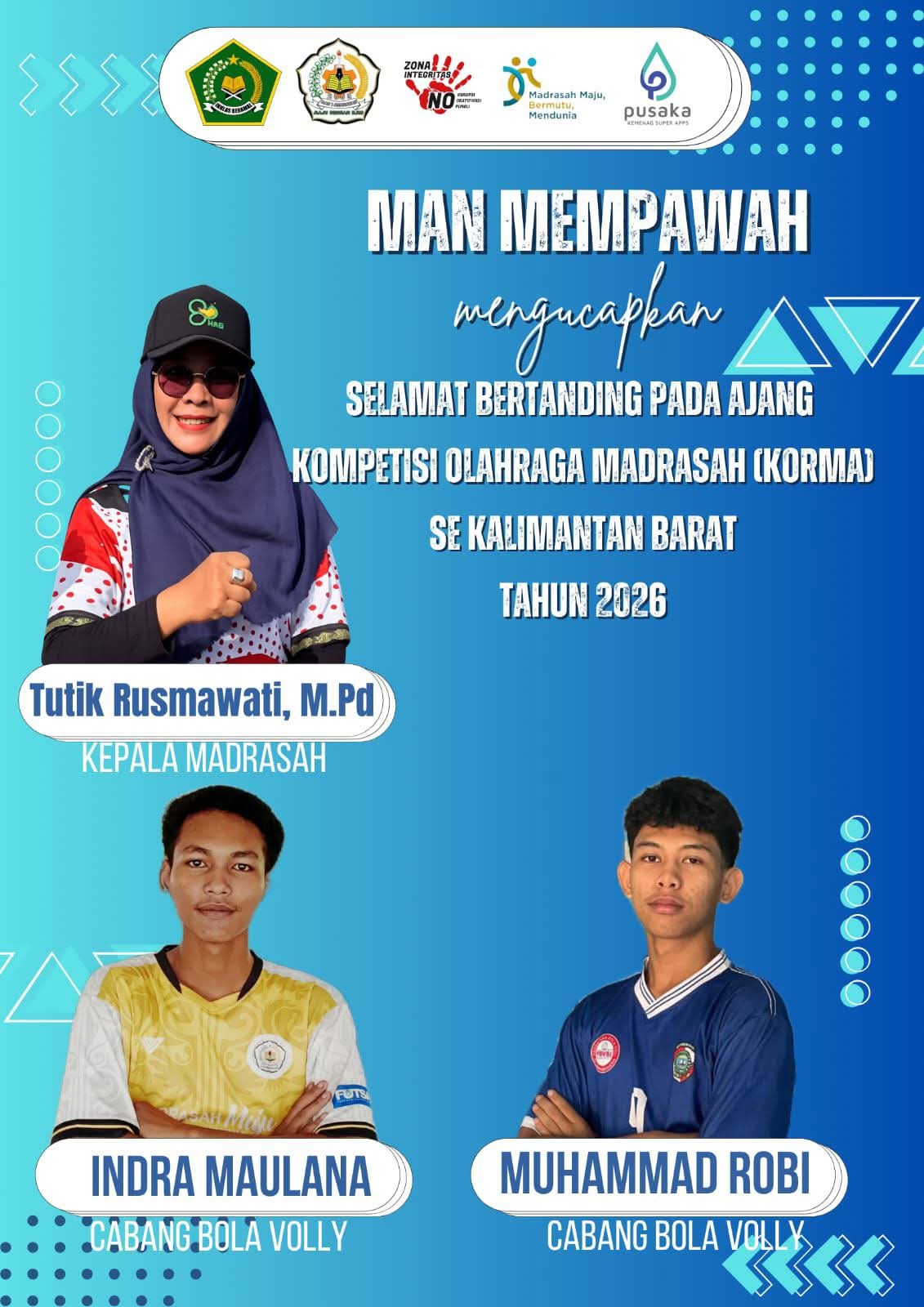 MAN Mempawah Beri Dukungan Penuh, Dua Siswa Siap Berlaga di KORMA Kalimantan Barat 2026