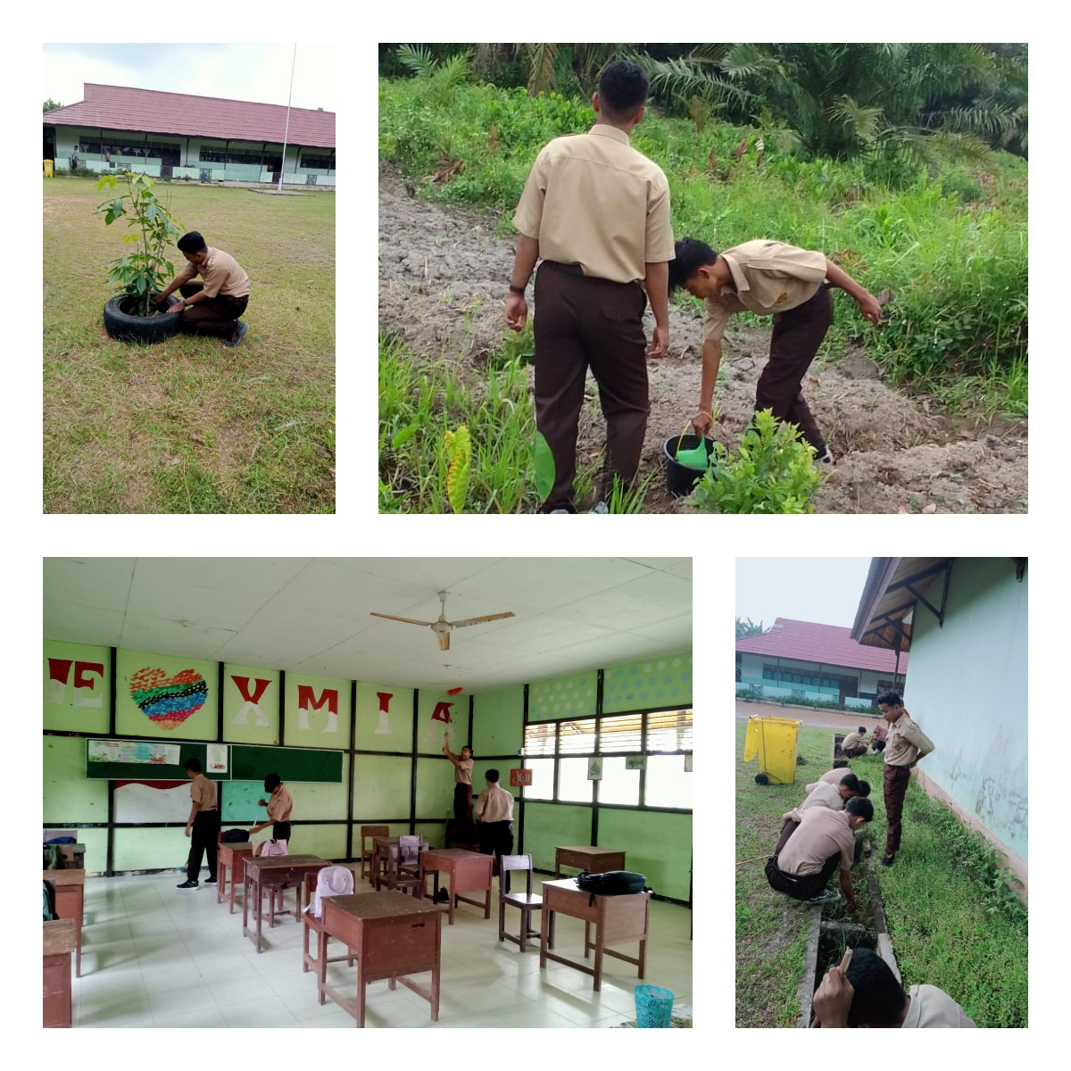 Semangat Gotong Royong Warnai Aksi Bersih Lingkungan MAN Mempawah, Wujud Nyata Komitmen Menuju Madrasah Adiwiyata