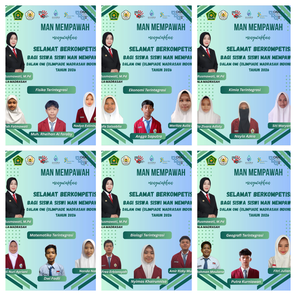 MAN Mempawah Ikuti OMI 2026, 18 Siswa Siap Berkompetisi di Enam Bidang Terintegrasi
